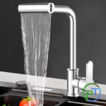 Waterfall Kitchen Faucet with Pull-Out Spout - Image 5