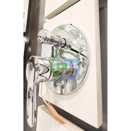 Round plate chrome concealed shower set in Multan